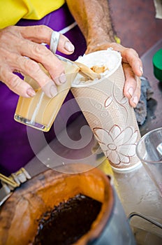 The traditional coffee culture in Southeast Asia.