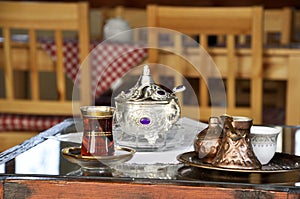 Traditional coffee set