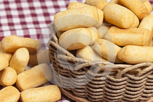 Traditional Colombian gastronomy of achiras del huila snacks