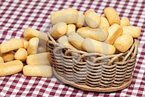 Traditional Colombian gastronomy of achiras del huila snacks