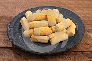 Traditional Colombian snack food achiras of Huila - baked snacks