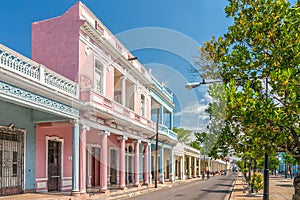 Traditional colonial style buildings located on main street