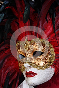 Traditional colorful Venice mask