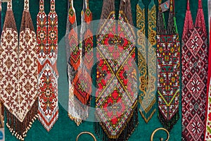 Traditional colourful Ukrainian patterns