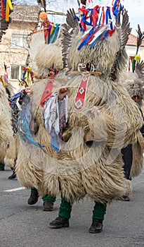 Traditional costume from annual Cerknica carnival in Slovenia