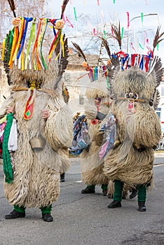 Traditional costume from annual Cerknica carnival in Slovenia