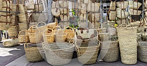Traditional Craftsmanship of Baleares: An Assortment of Wicker Baskets