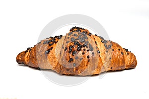 Traditional crispy croissant bun