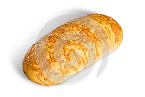 Traditional crispy loaf baked with cheese