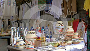 Traditional Cultural Street Shop With Handmade Merchandise