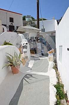 Traditional cycladic architecture in Santorini Island