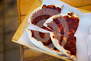 Traditional cypriot muhammara bread Cyprus