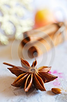 Traditional Czech christmas and advent time - smoking incense