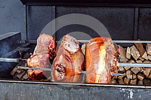 Traditional czech smoked ham