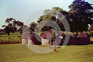 Traditional Dagomba houses in the Northern Region of Ghana, c.1959 photo