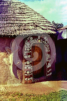 Traditional Dagomba houses in the Northern Region of Ghana, c.1959 photo