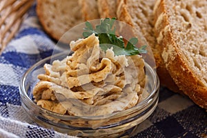 Traditional dark lard spread