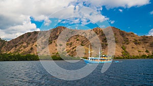 Traditional day boat in Komodo National Park photo