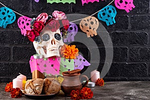 Traditional Day of the dead food photo