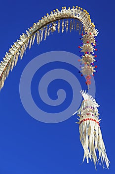 Traditional decorated Balinese penjor