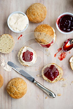 Traditional and delicious british scones for tea time