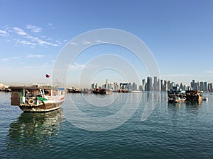 Traditional Dhow, Arab sailing vessel