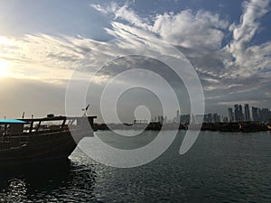 Traditional Dhow, Arab sailing vessel