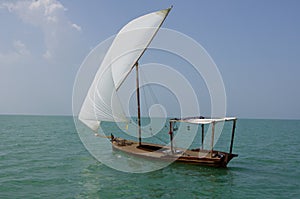 Traditional Dhow Sail boat