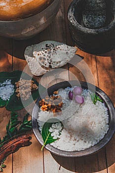 Traditional dish with background blur,Selective focus, Shallow depth of field, Chrominance noise, Luminance noise, Sharpening