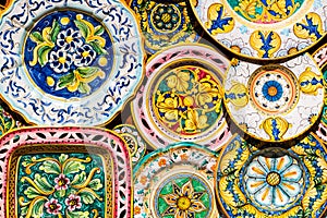 Traditional dishes of cermic