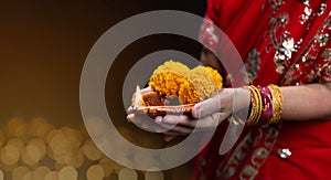 Traditional diya lamps lit during diwali celebration