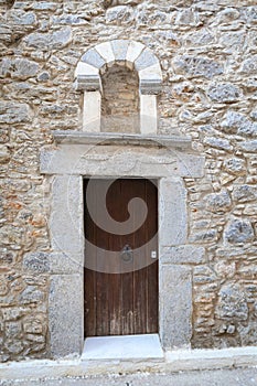 Traditional Door in Mesta, Chios Island, Greece