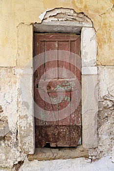 Traditional Door in Pyrgi, Chios Island, Greece