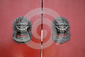 Traditional doorknob in beijing