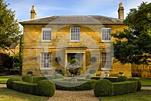 A traditional, double fronted house in the cotswolds, England, United Kingdom