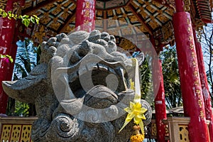 Traditional Dragon Statue in Bangkok