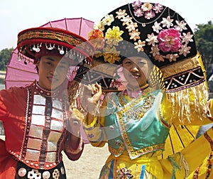 Zhuang Minority People - Traditional Dress - China