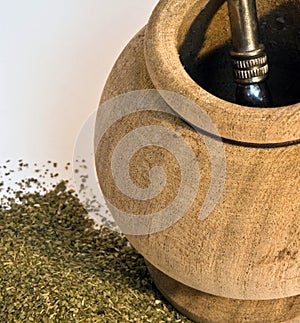 Traditional drink of South America (Yerba Mate)