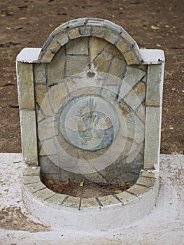 Traditional drinking water fountain