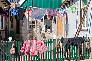 Traditional drying of washing in the Netherlands