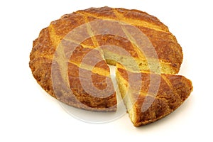 Traditional Dutch cake called boterkoek