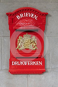 Traditional dutch letterbox