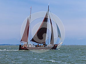 Traditional Dutch sailing ship