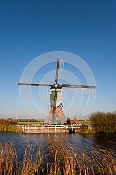Traditional Dutch windmill