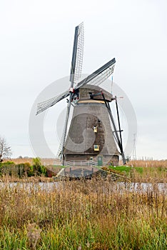 Traditional Dutch windmill