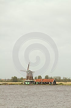 Traditional dutch windmills