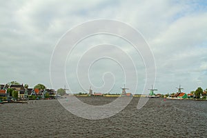 Traditional dutch windmills