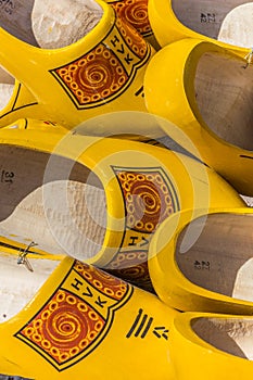 Traditional dutch wooden shoes