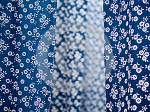 Traditional Dye Fabric in Indigo Blue