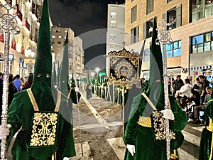 Easter procession in Malaga, Spain